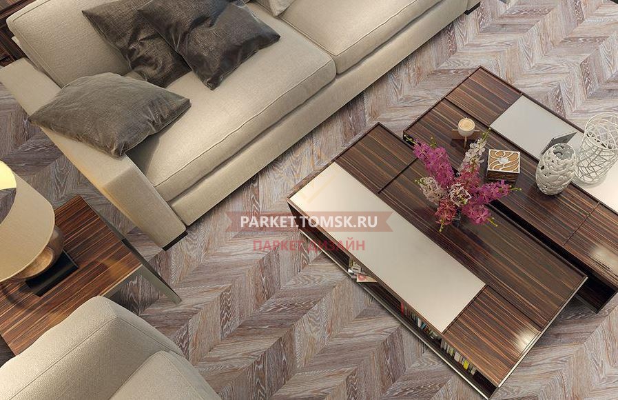 Пробковое покрытие Corkstyle Chevron Brawn